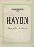 Haydn, Joseph - Sechs leichte Divertimenti. Hoboken XVI 1, 3, 4, 8, 7, 9. Klavier. Herausgegeben von C.A. Martienssen