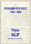 Slagboom, Ds. D. - Woord en wet