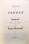 Blumenthal, Jacques: - La source. Caprice pour piano. Op. Ier Blumenthal, Jacques: - La source. Caprice pour piano. Op. Ier