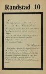 Claus, Hugo e.a. (red.). - Randstad 10. Claus, Hugo e.a. (red.). - Randstad 10.