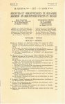 redactie - Extrait ed DI XLVIII Nr. 3-4  - Archives et Bibliothèques de Belgique/Archief- en Bibliotheekwezen