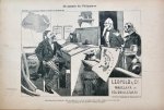 Braakensiek, Johan (1858-1940) - [Original lithograph/lithografie by Johan Braakensiek] De quaestie der Philippijnen, 28 Augustus 1898, 1 pp.