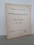 Nederburgh, C.B. (secretaris) - en anderen - Afstandswijzer van het wegennet: Residentie Bantam (Banten)