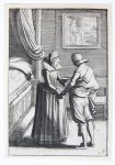 Velde, Jan van de II (c.1593-1641) - The enchanted suitor [from set: GEBRAND ADRIAENSZ BREDERO: Alle de Spelen, 1622].