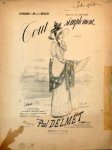 Delmet, Paul: - Tout simplement. Romance. Chanson de Maurice Boukay. Répertoire du "Chat-Noir"