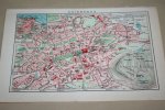  - Oude kaart/ plattegrond - Edinburgh  - circa 1905