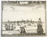 Anonymous 18th century - [Antique print, etching, oude prent Hoorn] View of Hoorn, published 1726.