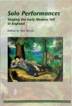 Ute Berns 291340 - Solo Performances Staging the Early Modern Self in England