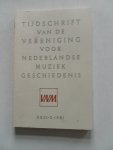 Elders, Willem Redacteur e.a. - Tijdschrift van de Vereniging  voor Nederlandse Muziekgeschiedenis Deel XXXI - 2 1981