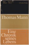 Bürgin, Hans - Thomas Mann: Eine Chronik seines Lebens