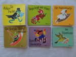 Larissa, Maggy, Marga Kerklaan & Nans van Leeuwen. - Vosje krijgt een staart/ Het maanvrouwtje/ De kikkerbruiloft/ De vrolijke wortelmannetjes/ Het elfenprinsje/ Stout harlekijntje. 6 titels uit de reeks Pico-boekjes.