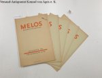 Strobel, Heinrich (Hrsg.): - Melos : Zeitschrift für Neue Musik : 29. Jahr 1962 : Heft 7/8-12 : Konvolut 5 Hefte :