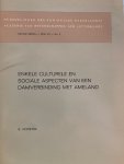HOFSTRA, S., - Enkele culturele en sociale aspecten van een damverbinding met Ameland.