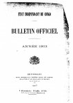 Etat Indépendant du Congo - roi Léopold II - Etat Indépendant du Congo - Bulletin Officiel – Année 1903