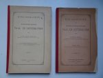 Petit, Louis D.. - Bibliographie der Middelnederlandsche Taal- en Letterkunde. Eerste en tweede deel (De literatuur bevattende verschenen van 1888-1910).