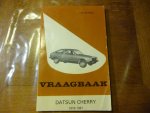 Olving, P.H. - Vraagbaak datsun cherry / 1979-1981