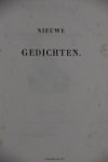 Bilderdijk, Vrouwe K. W. - Nieuwe gedichten.