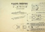 Lloyd triestino - Deckplan Lloyd Triestino ms Africa 1964