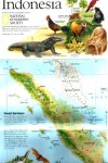  - INDONESIA, groot tweezijdig overzicht, NATIONAL GEOGRAPHIC uitgave