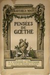 Goethe - Pensées de Goethe