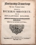 Bickers - De Bickerse Beroerte Ofte den Hollantsen Eclipsis