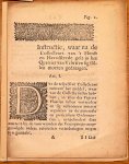 Brantsen, H. W., signatory. - [Pamphlet, Veluwe, 1749] Instructie, waar na de Collecteurs van ’t Hooft en Heerdsteede gelt in het Quartier van Veluwen sig sullen moeten gedraagen, by de Wed. van Hendrik van Goor, Tot Arnhem, 1749, Gelderland, 11 pp.