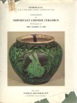 Sotheby - Catalogue of Important Chinese Ceramics: The Property of Mrs Alfred Clark