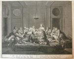 Bernard Picart (1673-1733); Abraham de Blois (fl. 1679-1717) - Antique print, engraving | Het Avondmaal onses Heeren Jesus Christus; The Last Supper, published 1728, 1 p.