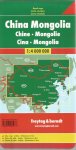  - China - Mongolei  1 : 4 000 000 / Autokarte / Cityplan - Ortsregister - Entfernungen in KM