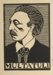 Jansma, Aline E. - Portret van Multatuli. Jansma, Aline E. - Portret van Multatuli.