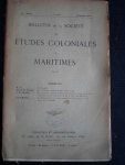  - Bulletin de la Societe des Etudes Coloniales et Maritimes