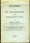 DIFEREE, Hendr. C. - Studiën over de geschiedenis van den Nederlandschen handel. I: Een onuitgevoerde maatregel tot herstel van den koophandel in 18e eeuw. II: De fondsenhandel tijdens de republiek.