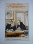 HEM, PIET VAN DER. (De Nieuwe Amsterdammer). - 020. De Lusitania. Tweegesprek tussen 2 redacteuren van de K?lnische Zeitung. Onderschrift: Redacteur: "Ik heb hier nog ons rouwartikel over de Titanic. Wil ik dat nu maar weer afdrukken?". Hoofdredacteur:  "Als je het dan maar in de jubeltoon...