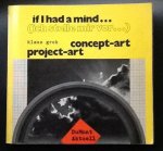 Groh, Klaus (Hrsg.), Ernst Brücher und Karl Gutbrod (Kat.): - If I had a mind ... (Ich stelle mir vor ...): concept-art, project-art