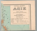 Édouard Blondel La Rougery - (PLATTEGROND / KAART - CITY MAP / MAP) Asie,Landkaart op papier m.b..t de Franse kolonien