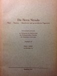 Voigt, Paul - Die Sierra Nevada. Haus, Hausrat, Häusliches und gewerbliches Tagewerk. Dissertation