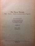 Voigt, Paul - Die Sierra Nevada. Haus, Hausrat, Häusliches und gewerbliches Tagewerk. Dissertation