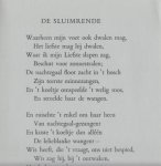 HEIJE, Jan Pieter - De sluimrende. (Rijmprent).