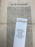  - Aan alle Welmeenende. De Begraafenis van Daniel Raap (...)