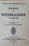 DEBOT Louis - Proeve van Natuurkalender in België