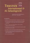 Raad, prof. mr. C. van (samensteller & bewerker) - Teksten internationaal & EG belastingrecht 2003-2004