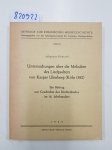 Overath, Johannes: - Untersuchungen über die Melodien des Liedpsalters von Kaspar Ulenberg (Köln 1582). Ein Beitrag zur Geschichte des Kirchenlieds im 16. Jahrhundert