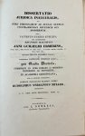 Muller, Rudolphus Ysbrandus, uit Groningen - Dissertation legal 1842 | Dissertatio juridica inauguralis, de jure personarum ad justas nuptias contrahendas [...] Groningen J. Oomkens 1842
