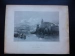 Oude 19e eeuwse litho - The Villa Doria, Genoa