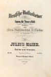 Maier, Julius Joseph: - Deutsche Volkslieder für Sopran, Alt, Tenor und Bass. Heft III