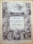 Mozart, W.A.: - Compositions pour le piano à deux mains de W.A. Mozart. Edition nouvelle et soigneusement revue. Nr. 1. - 10. (Classiker-Ausgabe)
