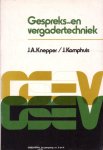 Knepper, J.A. / Kamphuis, J. - Gespreks- en vergadertechniek