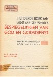 Zeij, Jac. J. - Het derde boek van Joost van den Vondel`s bespiegelingen van God en Godsdienst