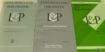 Regine Eckardt, Dilip Ninan, etc. (eds.). - Linguistics and Philosophy. [ A journal of natural language syntax, semantics, logic, pragmatics and processing ] No. 1, 1977 till no. 83, 1995 [ complete run till 1995, 18 volumes in 83 fascicules ].