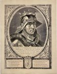 Cornelis Visscher (II) (1628/29-1658), after Peter Paul Rubens (1577-1640), after Jan van Eyck (1390-1441) - [Antique portrait print 1650] Portrait of Philip the Good, Duke of Burgundy (Filips de Goede, hertog van Bourgondië), published 1650, 1 p.